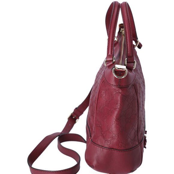 GUCCI Mayfair Guccissima GG Handbag 269894 Bordeaux Leather - Picture 4 of 8